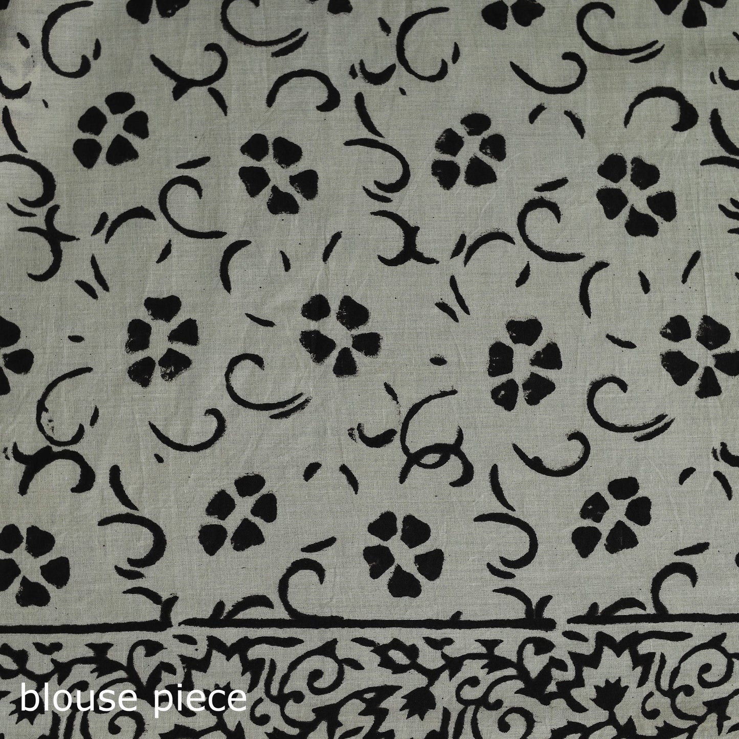 Pure mul cotton natural dyed hand block bagru print saree