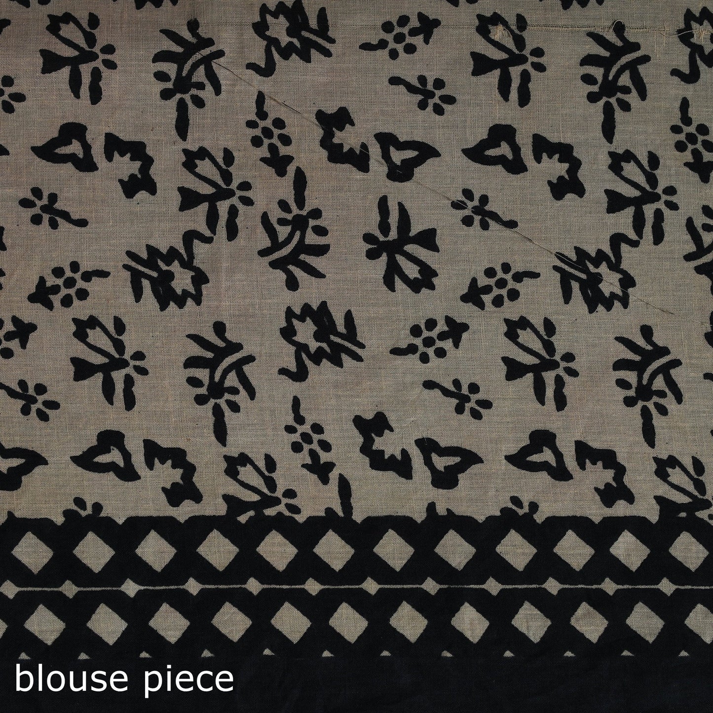 Pure mul cotton natural dyed hand block bagru print saree