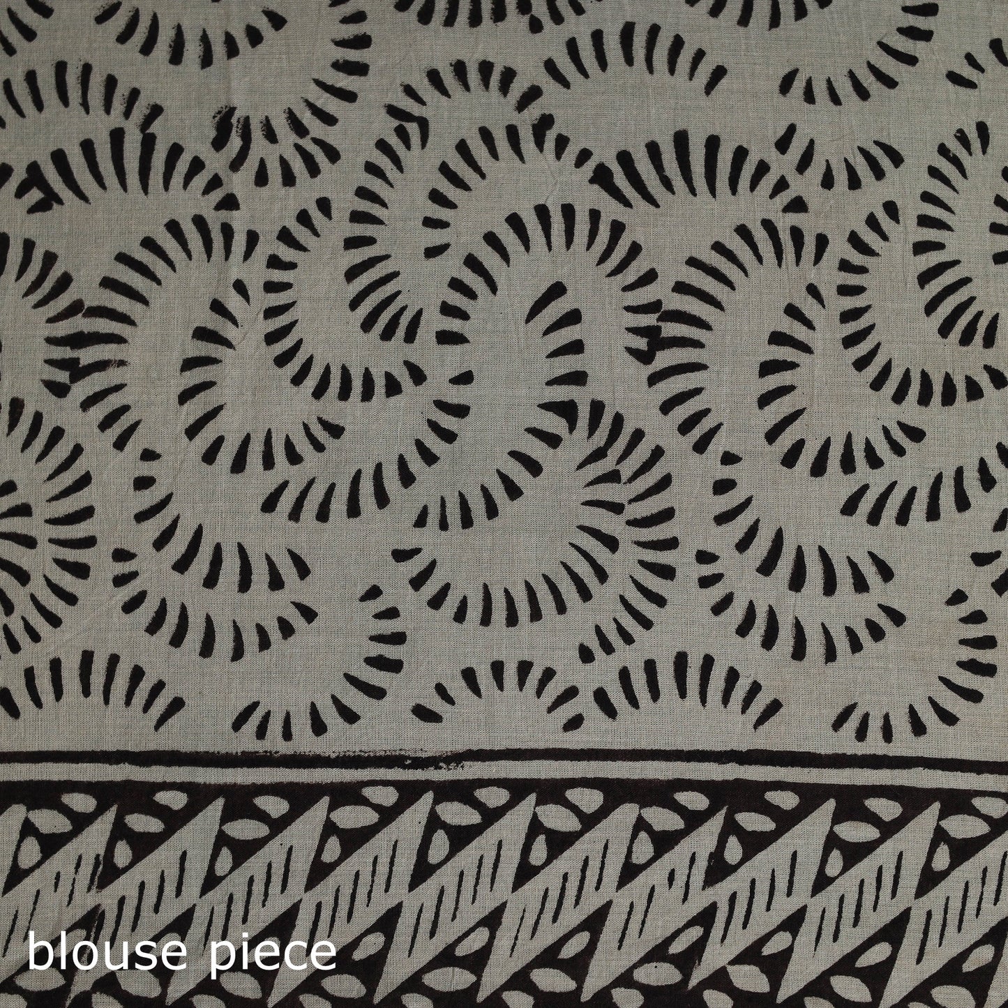 Pure mul cotton natural dyed hand block bagru print saree