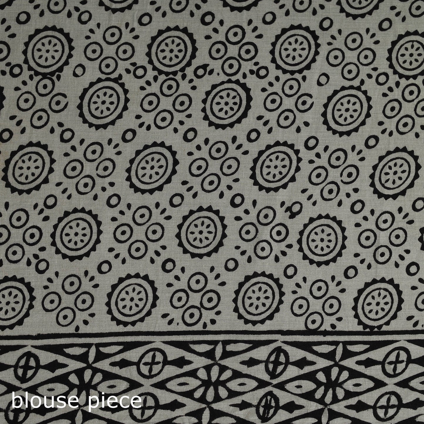 Pure mul cotton natural dyed hand block bagru print saree
