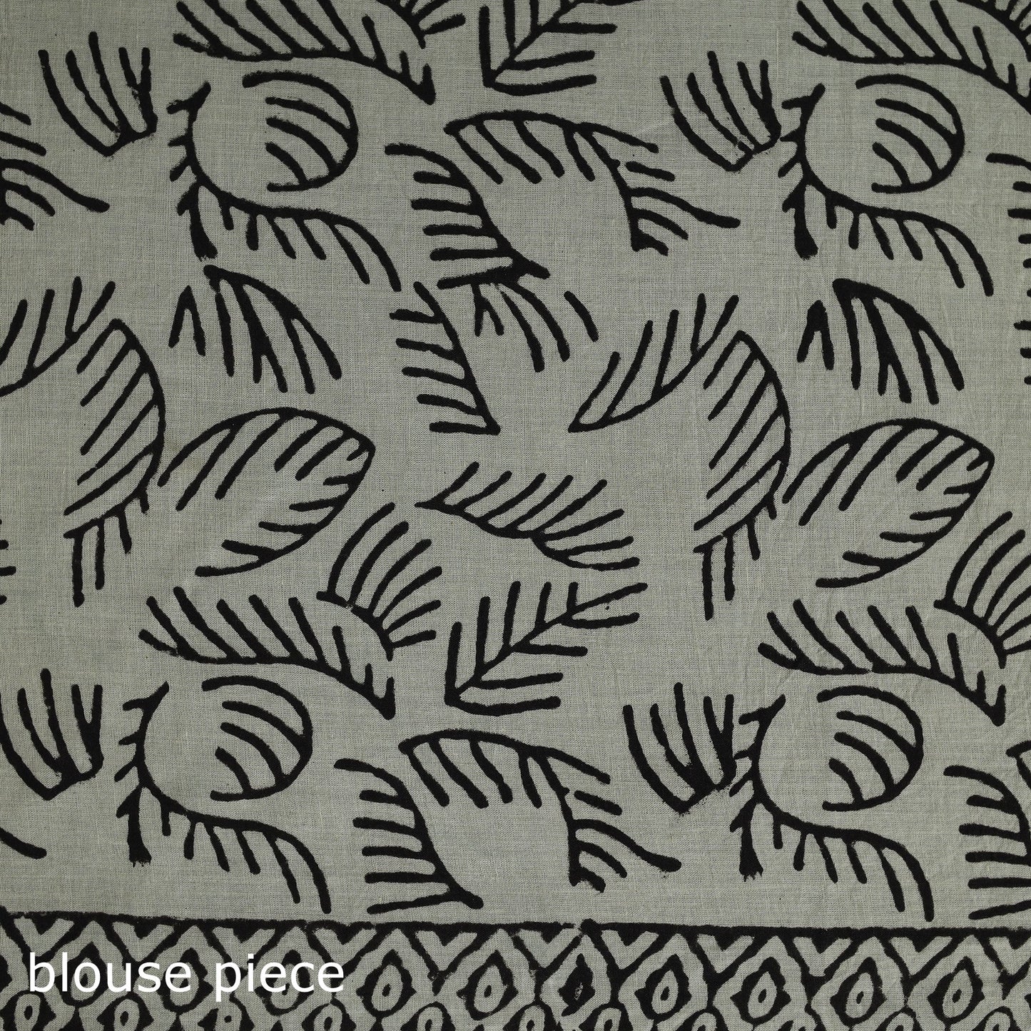 Pure mul cotton natural dyed hand block bagru print saree