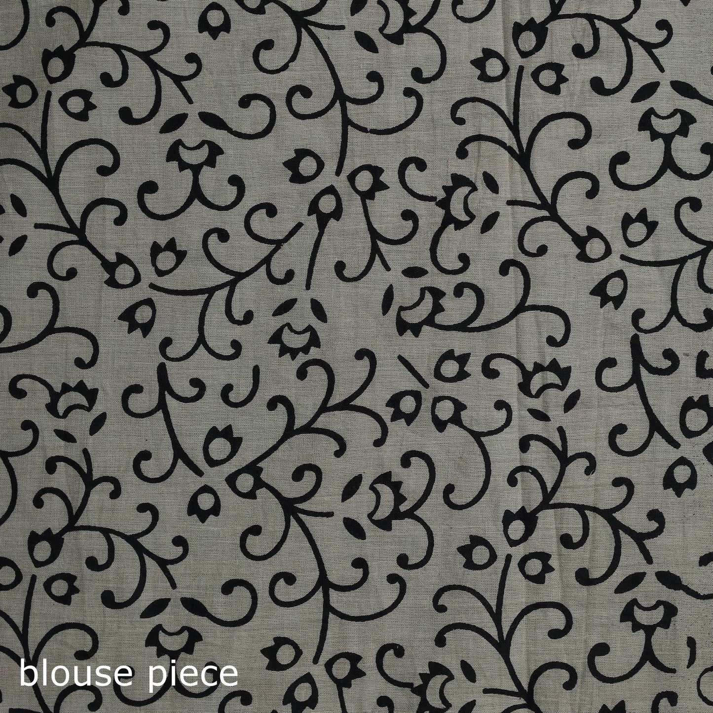 Pure mul cotton natural dyed hand block bagru print saree