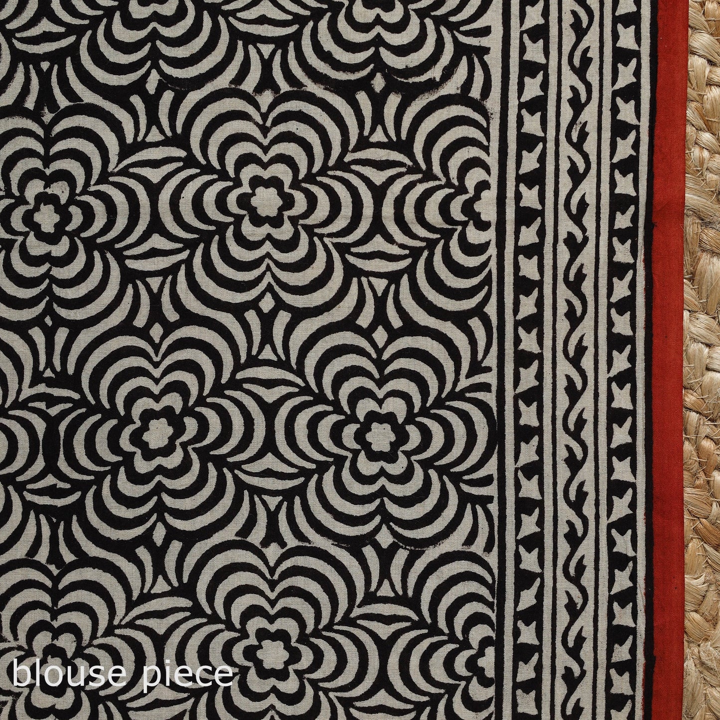Pure mul cotton natural dyed hand block dabu bagru print