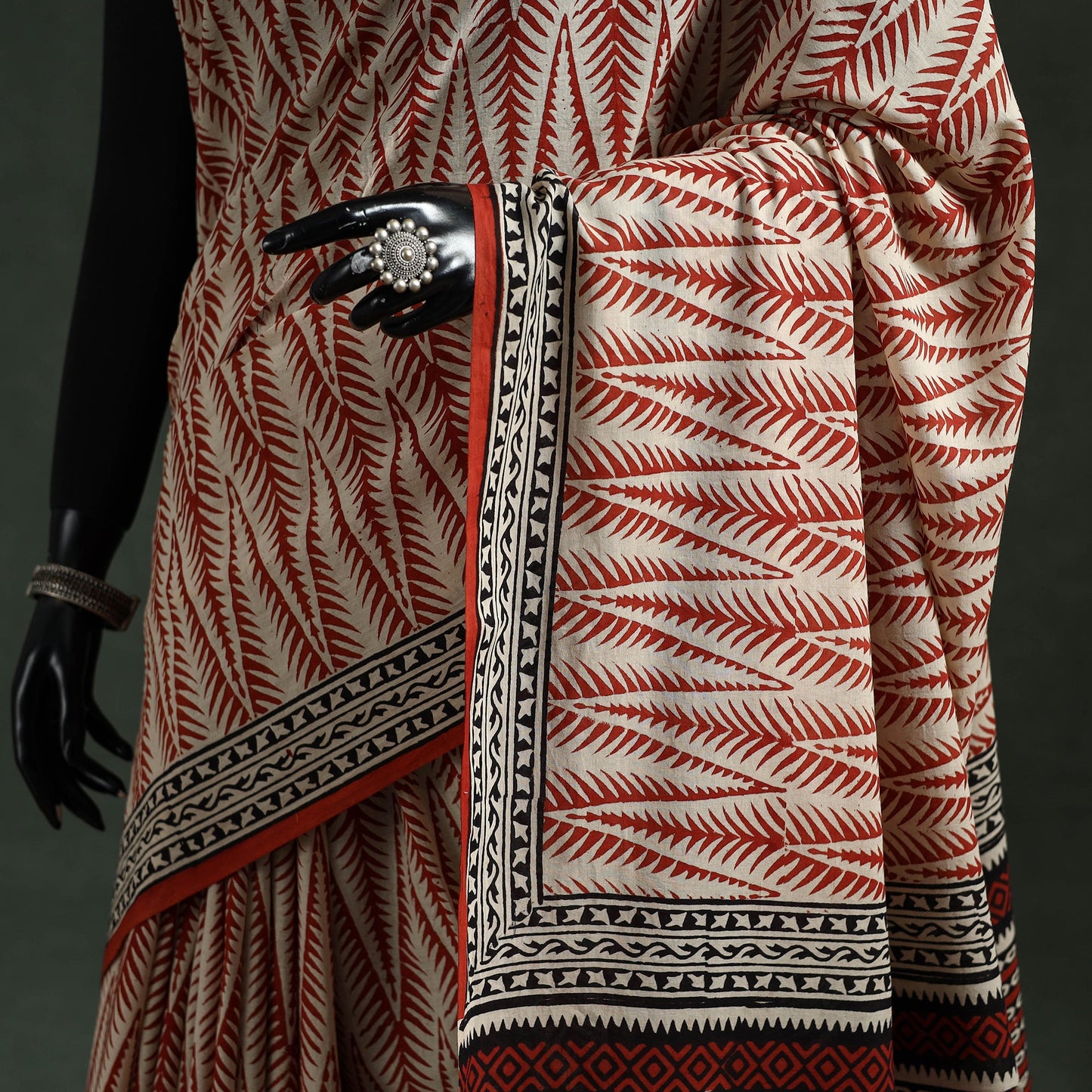 Pure mul cotton natural dyed hand block dabu bagru print