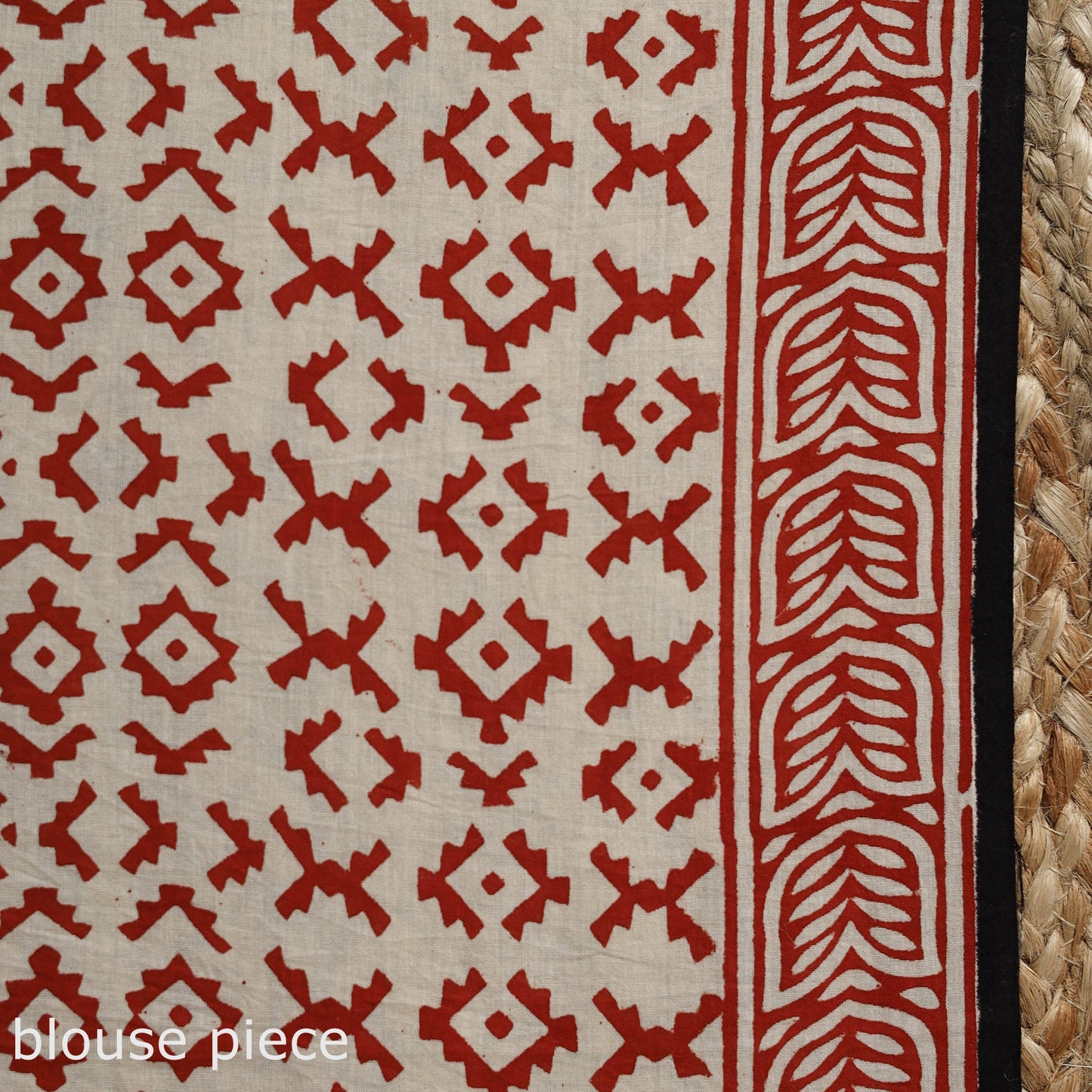 Pure mul cotton natural dyed hand block dabu bagru print