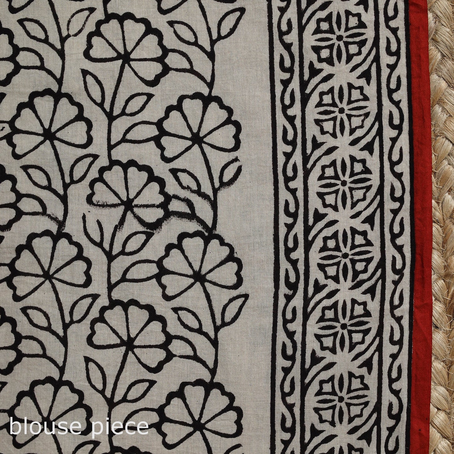 Pure mul cotton natural dyed hand block dabu bagru print