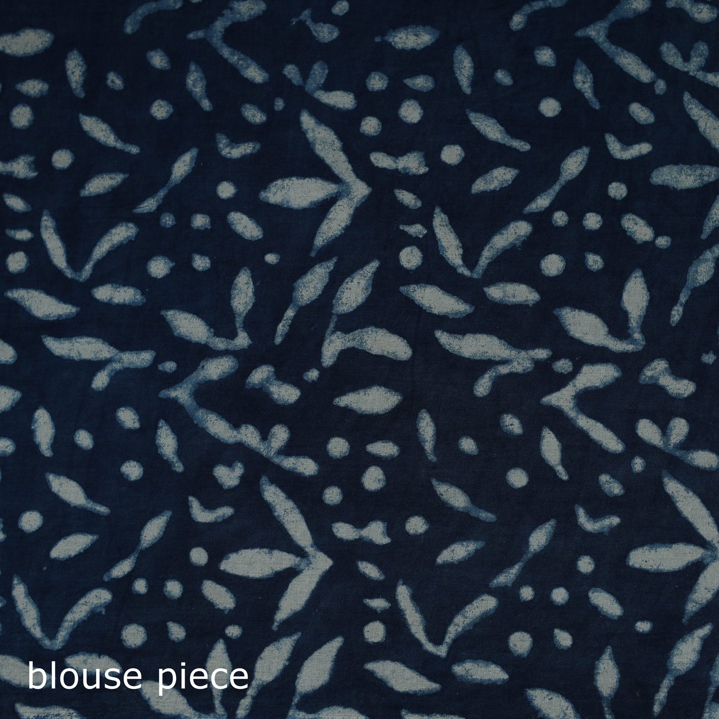 Pure mul cotton natural dyed hand block indigo bagru print