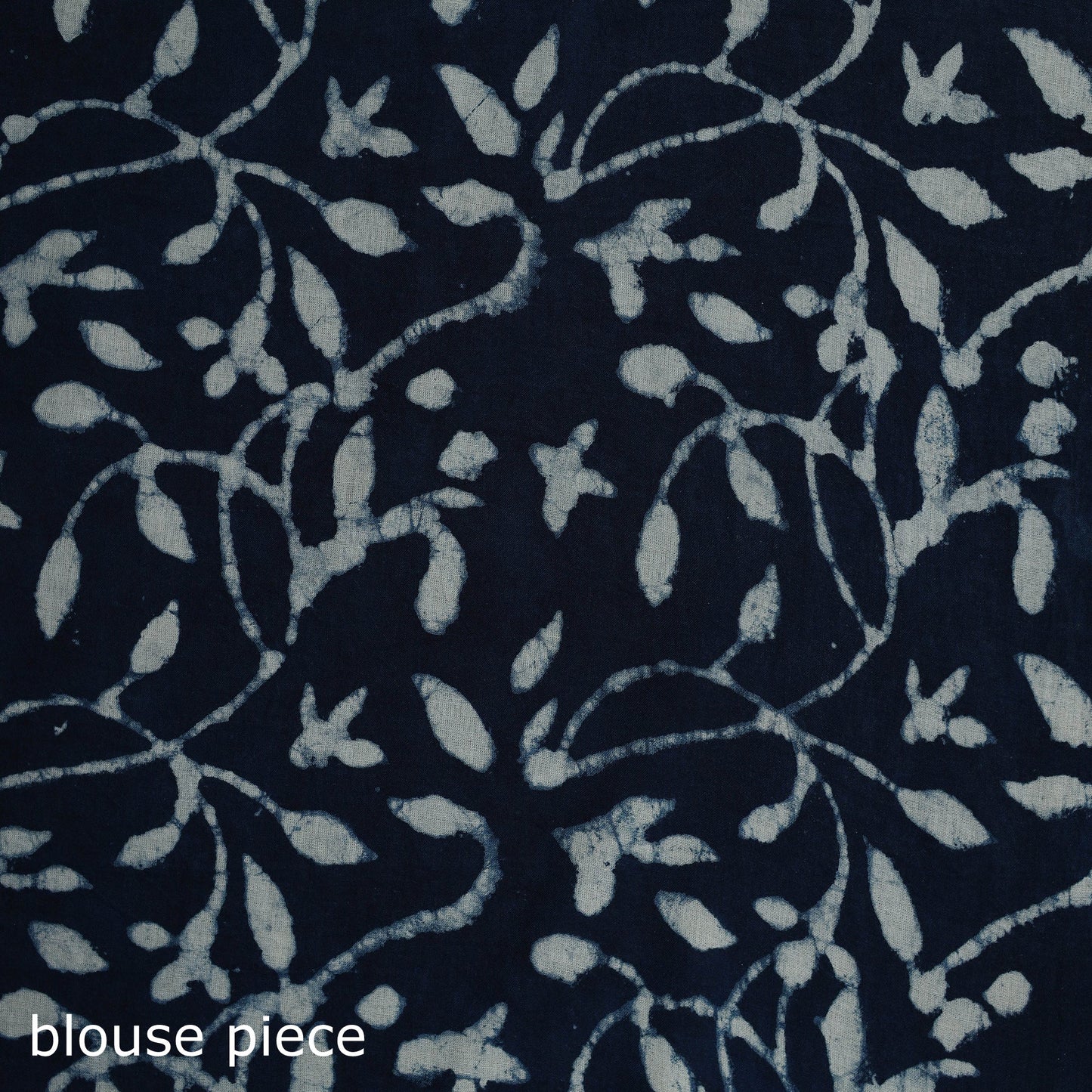 Pure mul cotton natural dyed hand block indigo bagru print