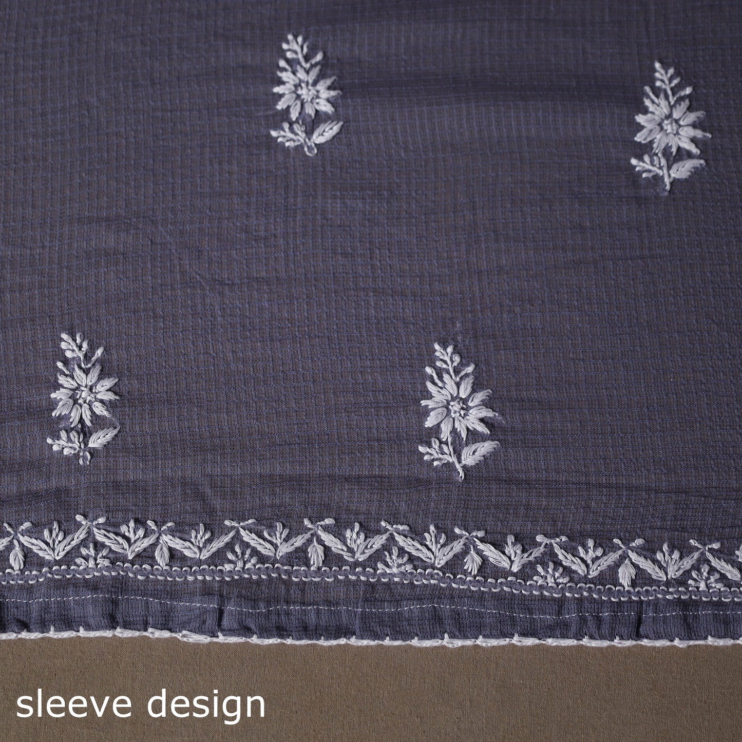 Purple - 2pc kota doria cotton unstitched lucknow