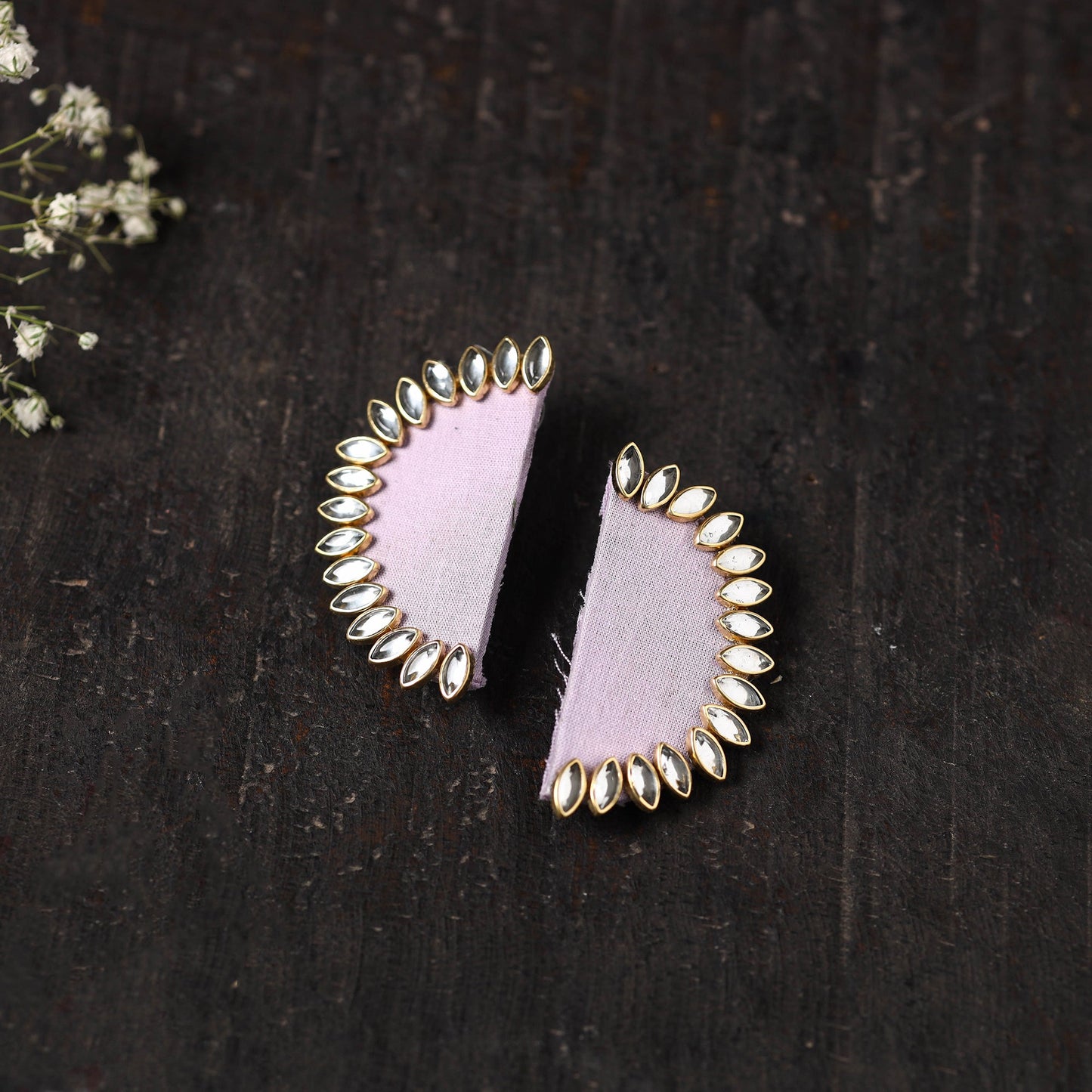 Anayza Stone Work Fabart Earrings