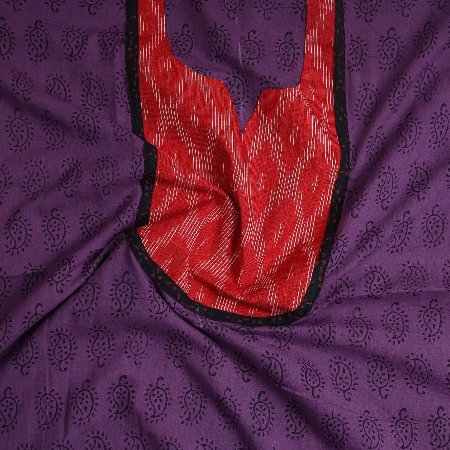 Purple - bagh cotton unstitched kurta material