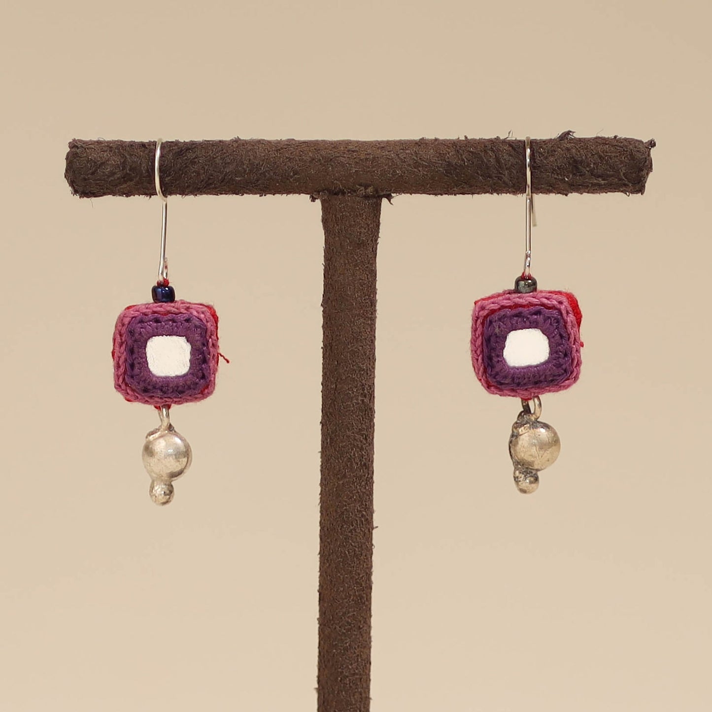Banjara embroidery mirror work handmade earrings 10