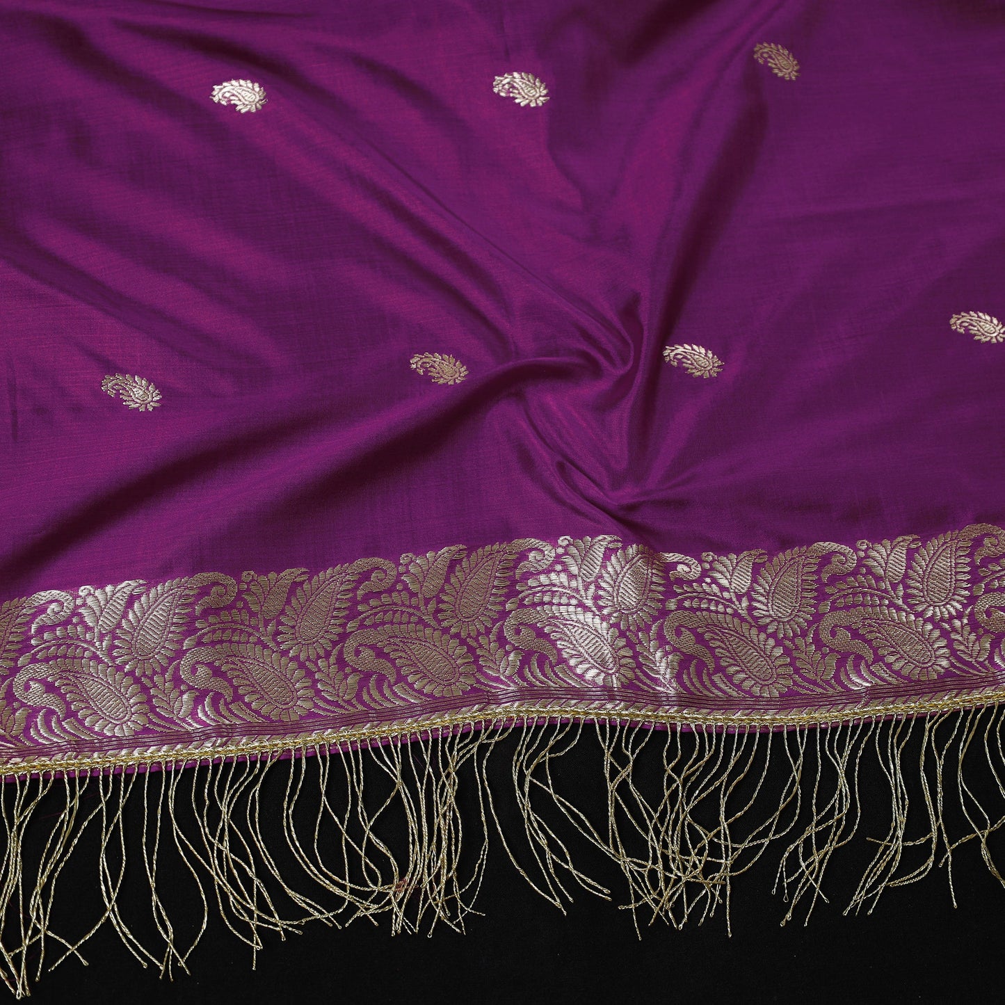 Brocade Handloom Mulberry Silk Banarasi Stole