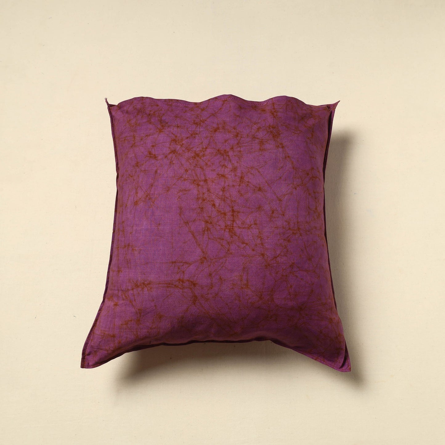 Purple Cotton Hand Batik Cushion Cover