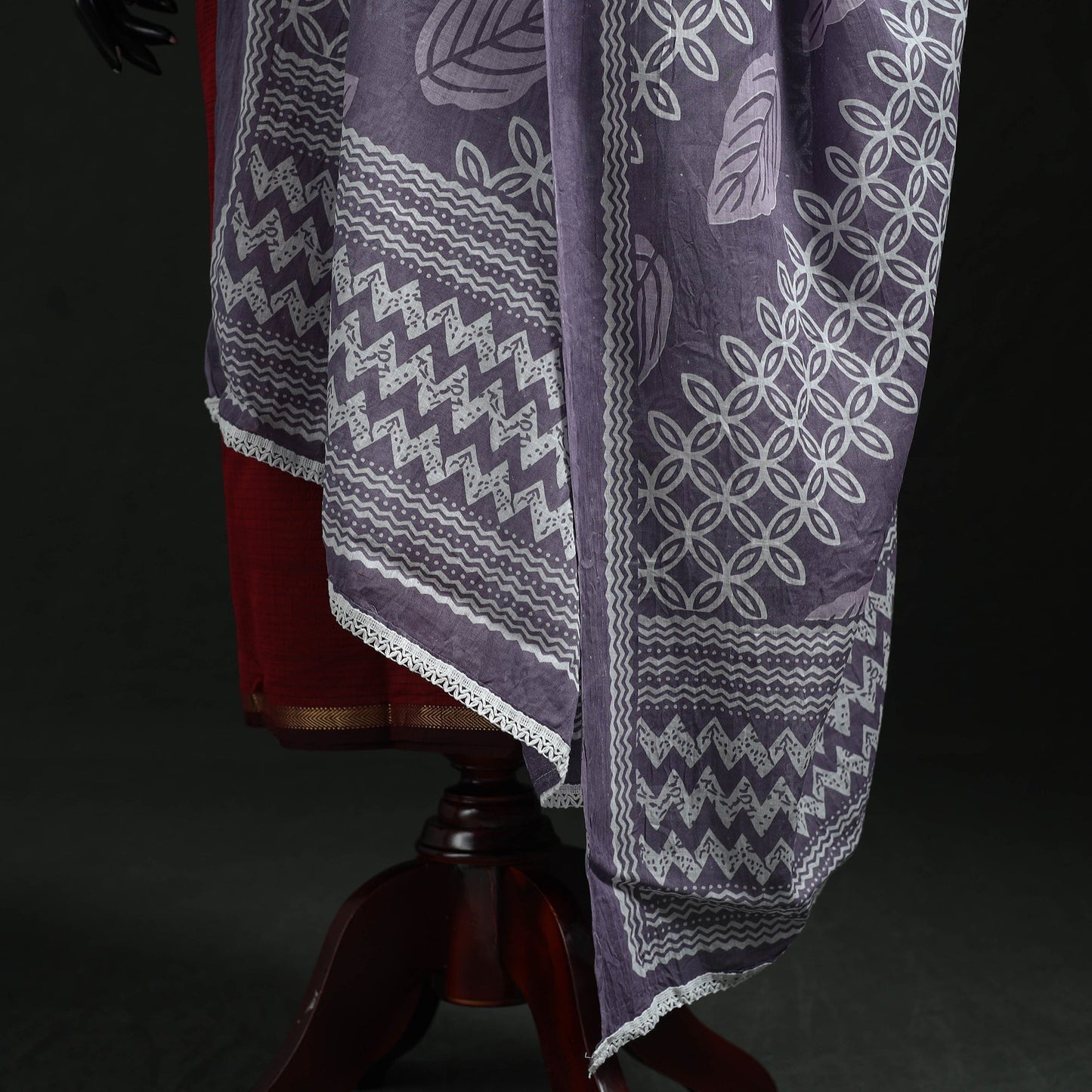 Cotton jaipur printed dupatta 74 - handcrafted