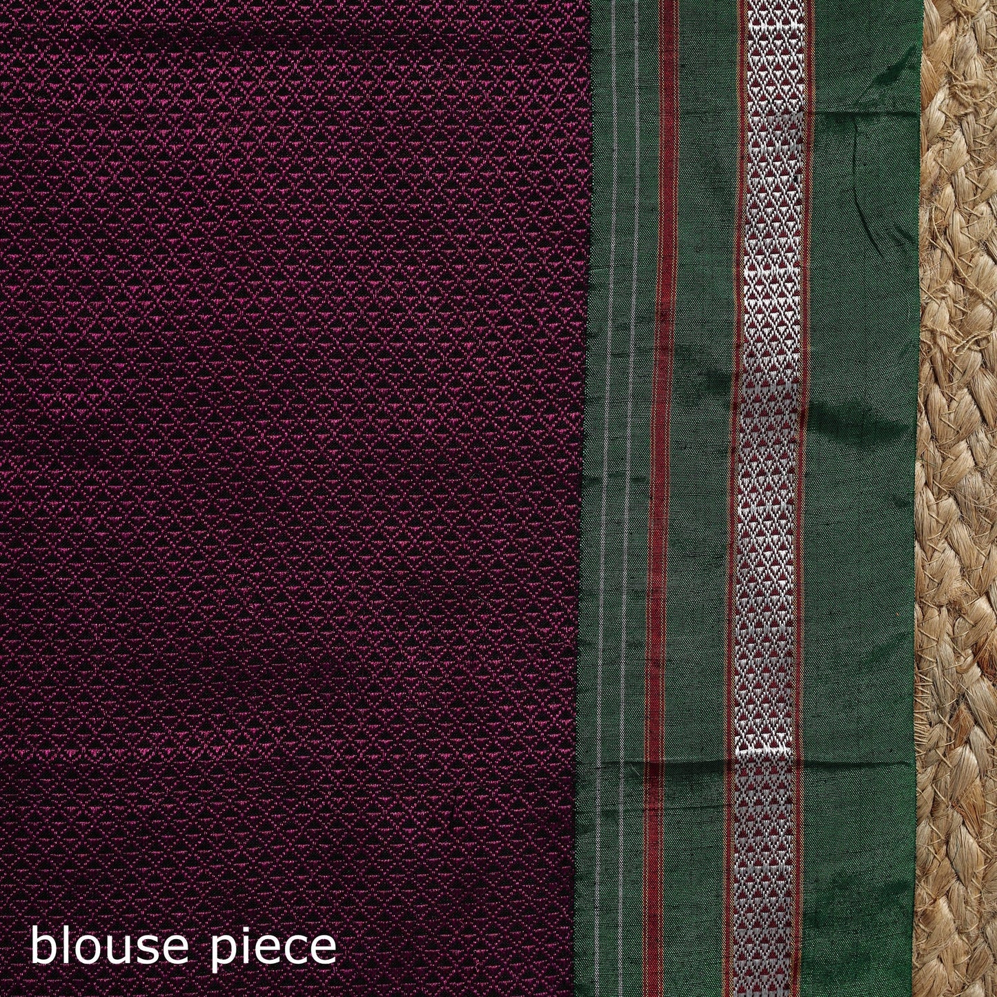 Cotton khun saree with chikki paras border 06 - handcrafted