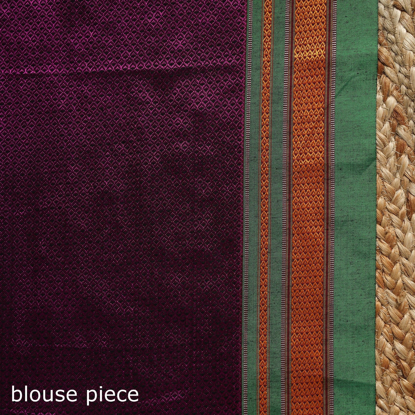 Cotton nath work khun saree 27 - handcrafted