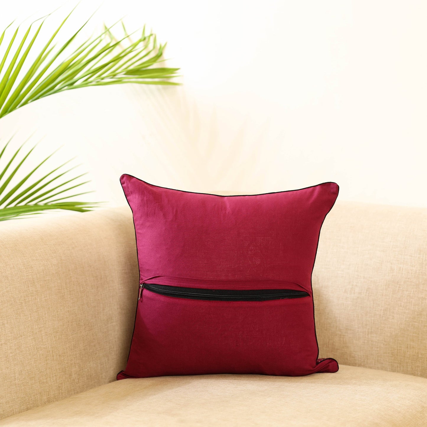 Purple - cotton sambalpuri ikat cushion cover 20