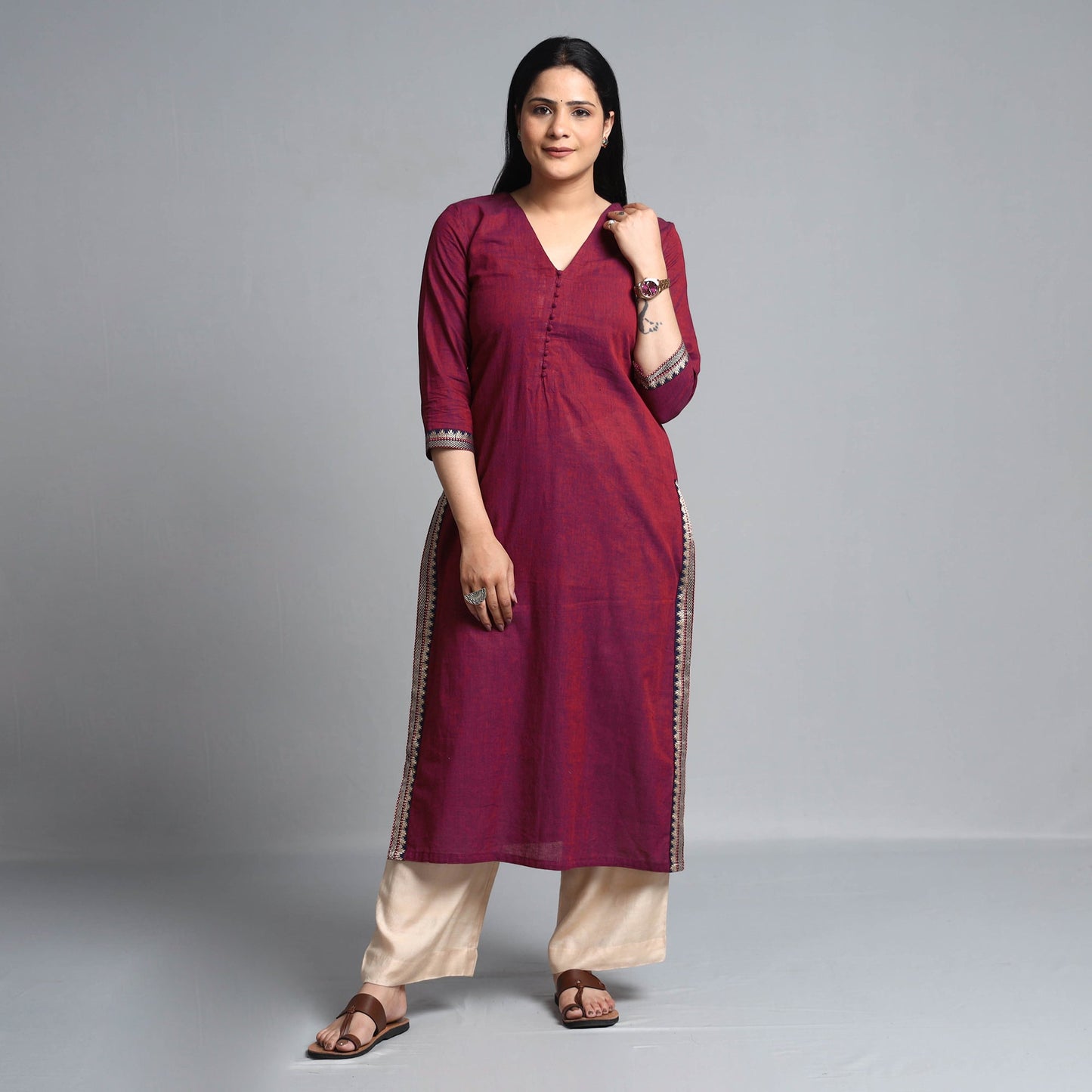 Buy Dharwad Cotton Straight Kurta Online at iTokri.com