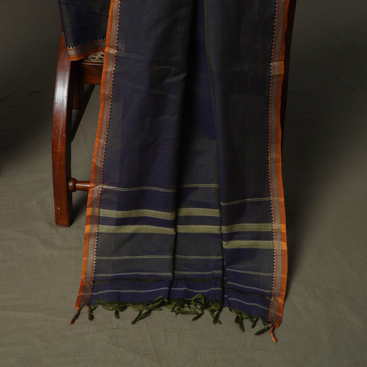 Dharwad cotton 3pc unstitched dress material with border 30
