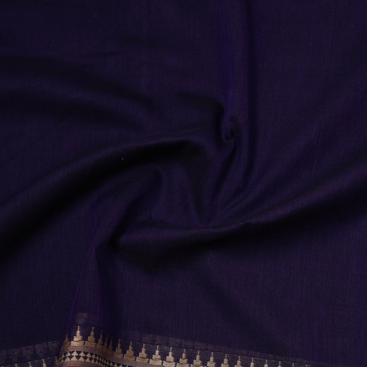 Dharwad cotton fabric with border 04 - handcrafted