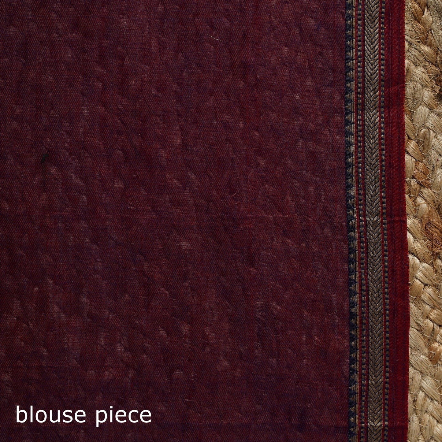 Dharwad cotton saree with border 01 - handcrafted