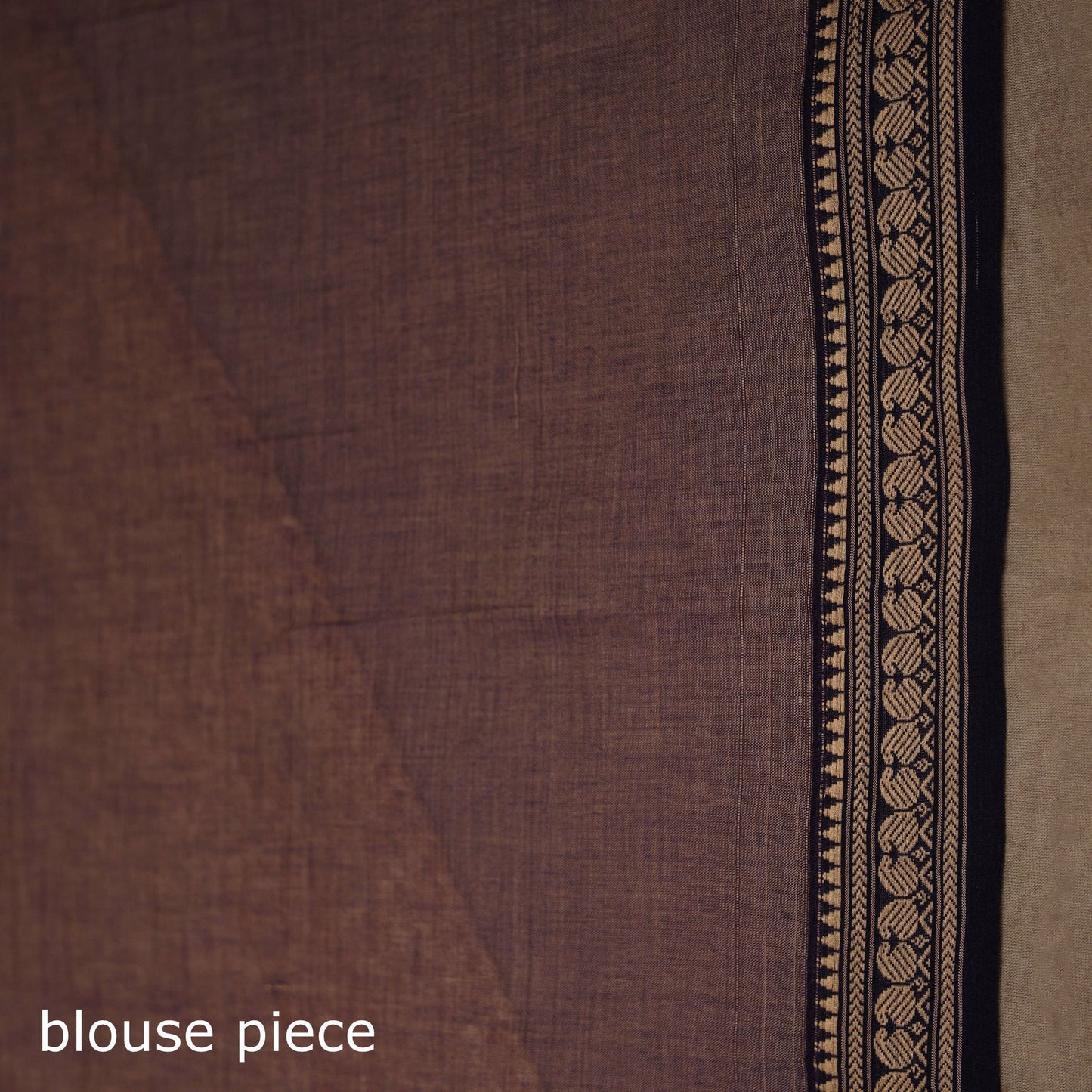 Dharwad cotton saree with border 34 - handcrafted