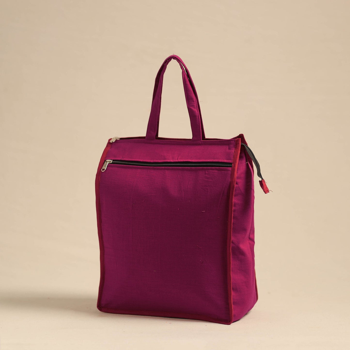 Purple Eco-Friendly Handmade Cotton Handbag for Women