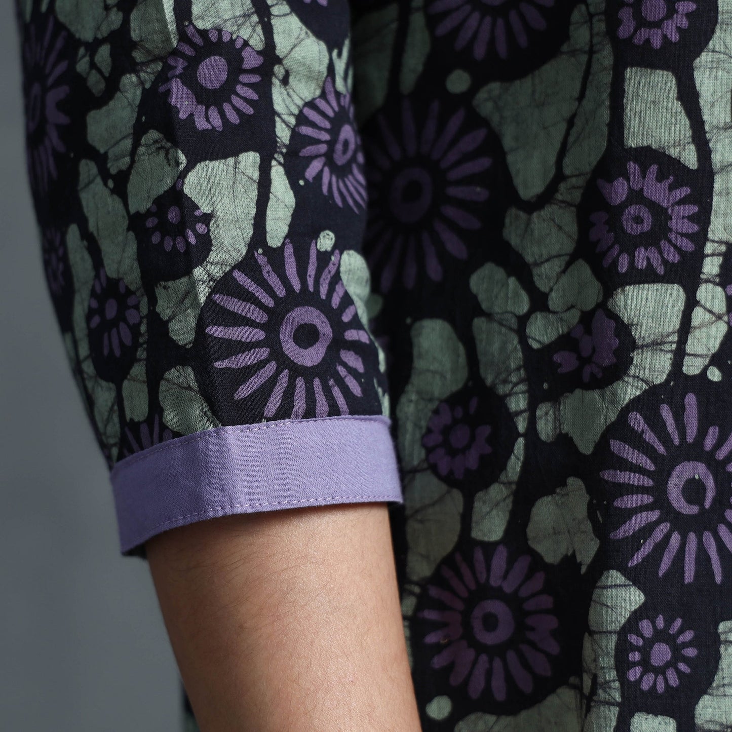 Buy Hand Batik Printed Cotton Kurta for Women