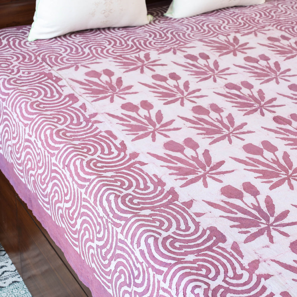 Block Art Print Cotton Single Bindaas Bed Sheet