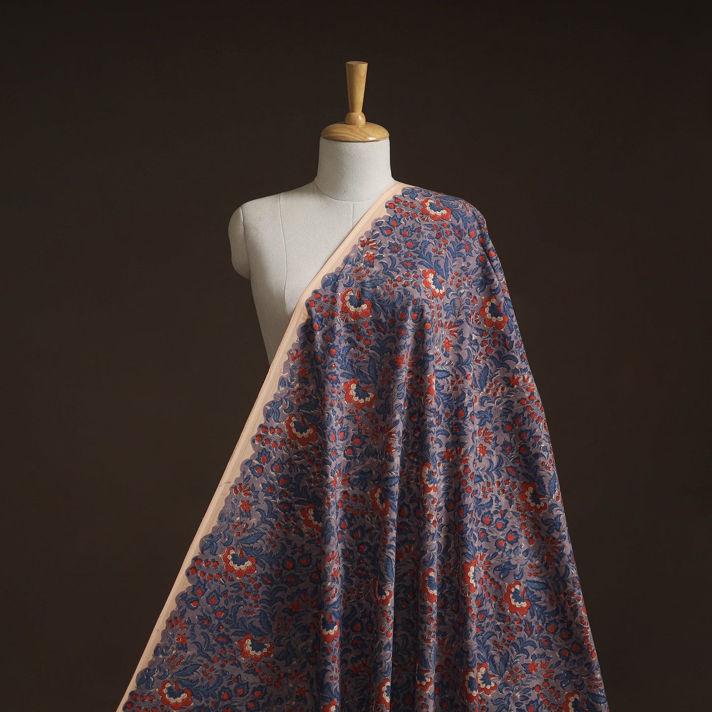 Hand block print cotton sanganeri fabric 10 - handcrafted