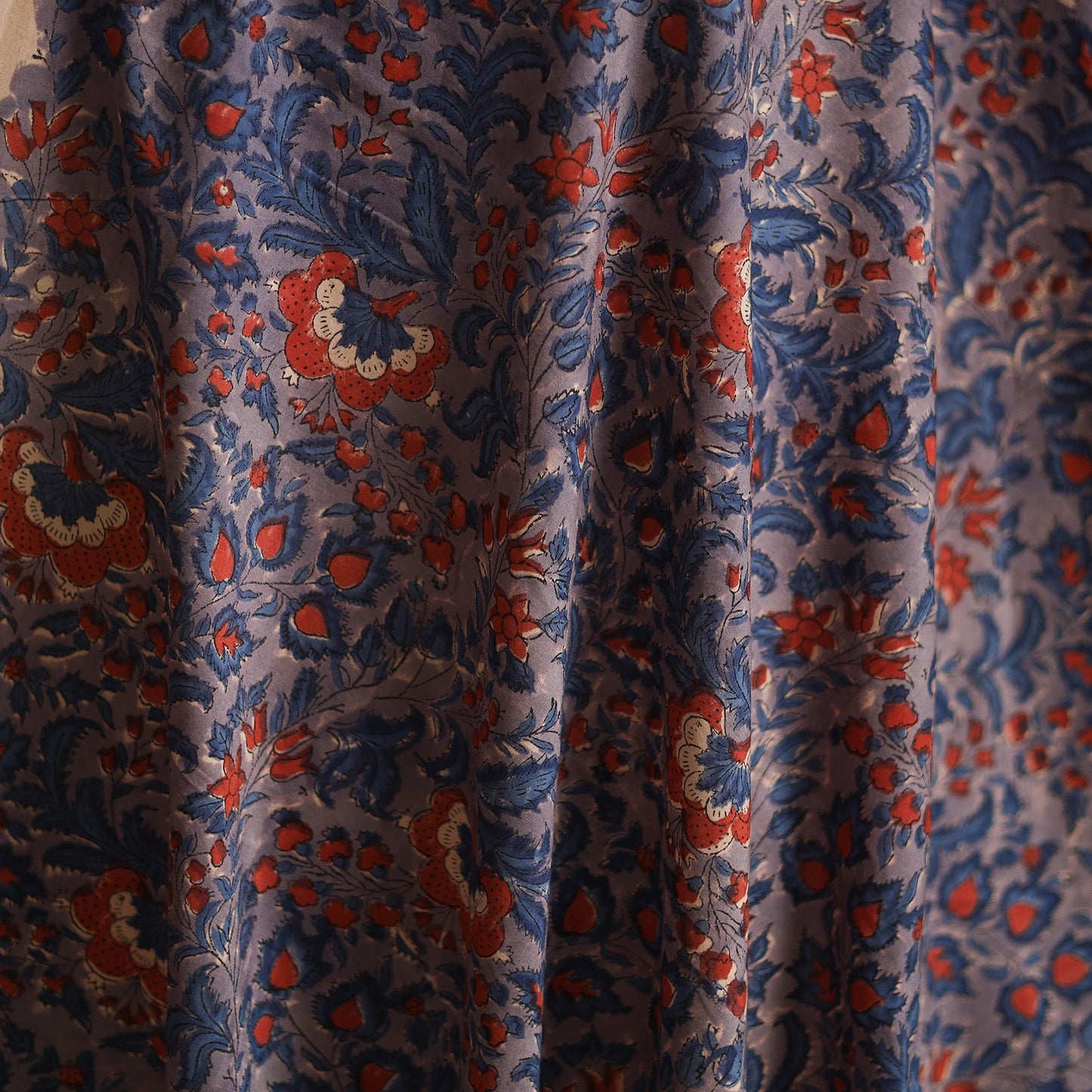 Hand block print cotton sanganeri fabric 10 - handcrafted