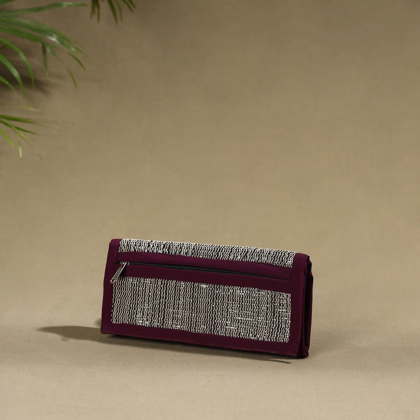 Purple Handcrafted Audio Tape Clutch Wallet