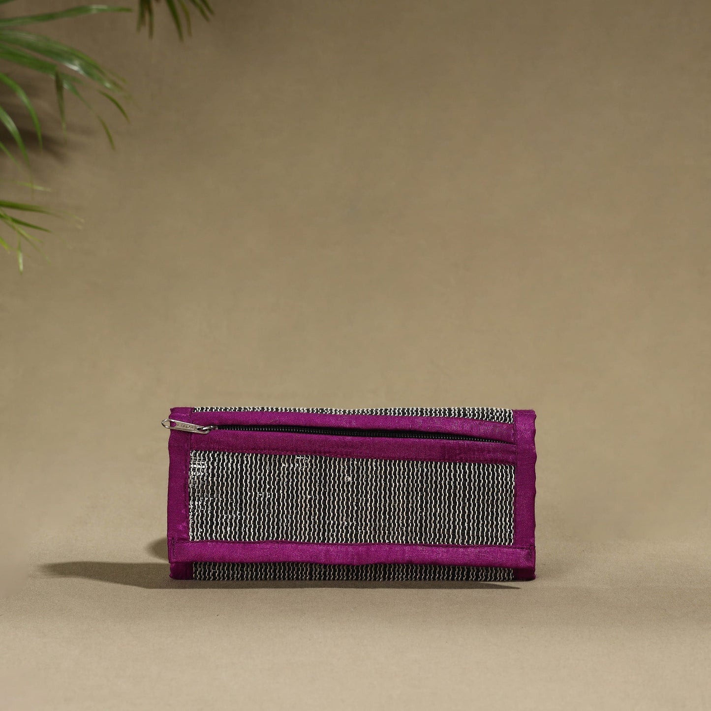 Purple Handcrafted Audio Tape Clutch Wallet