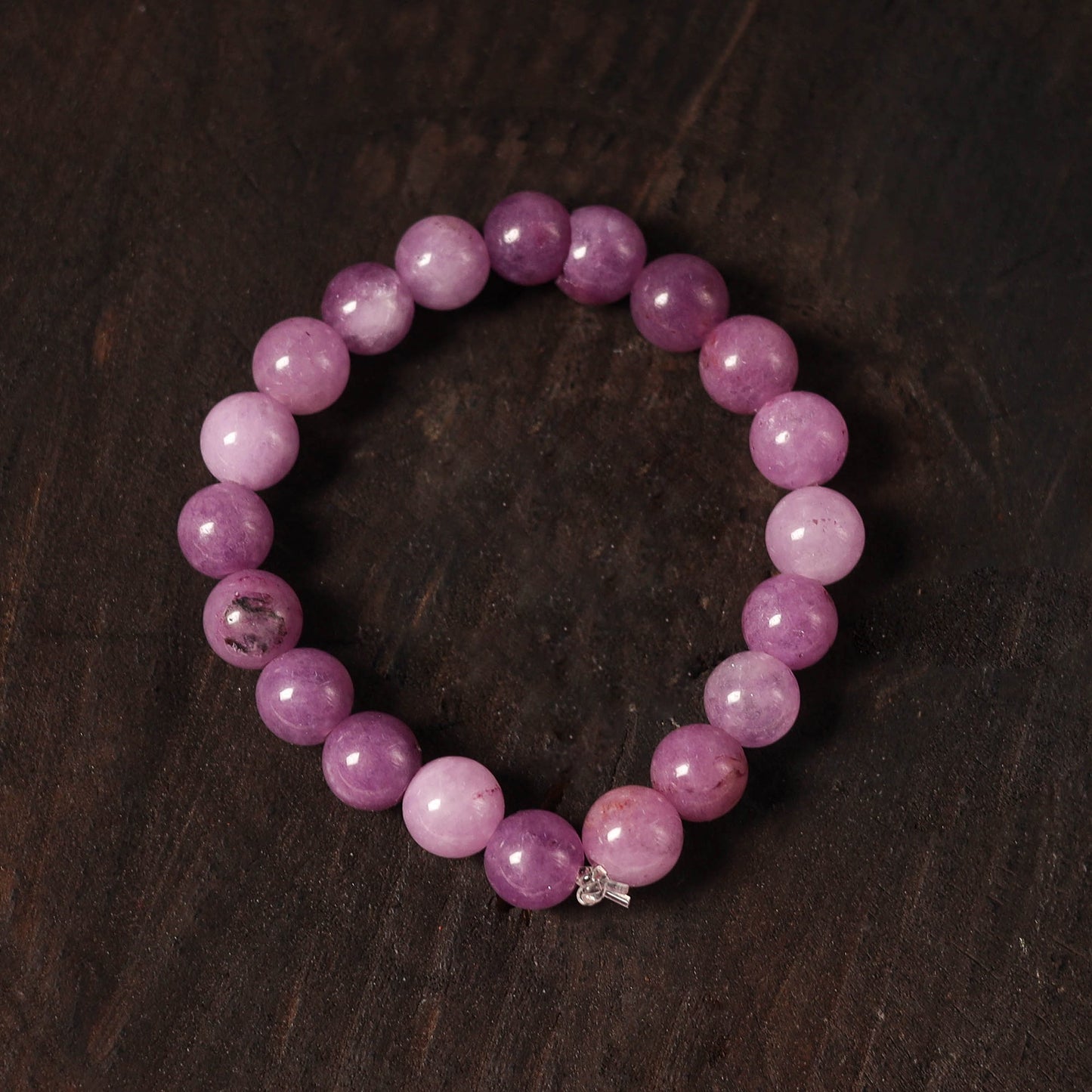 Purple Handcrafted Glass Stone Bracelet