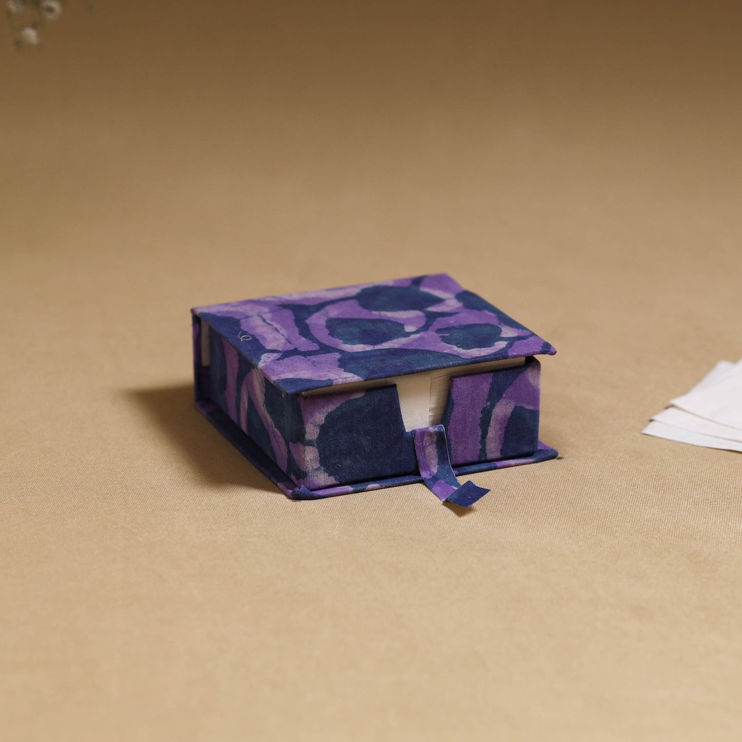 Purple - handcrafted printed card holder with slips 18