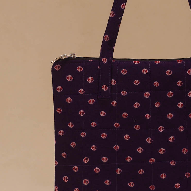 Handcrafted quilted handbag 16