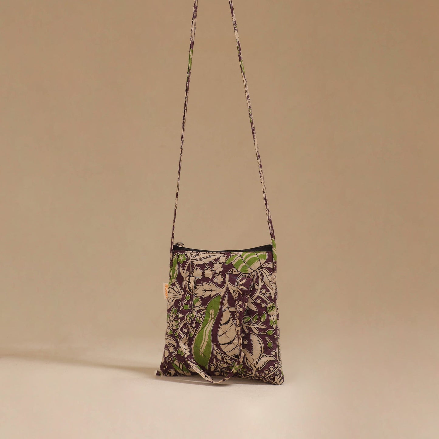 Handcrafted quilted sling bag 18