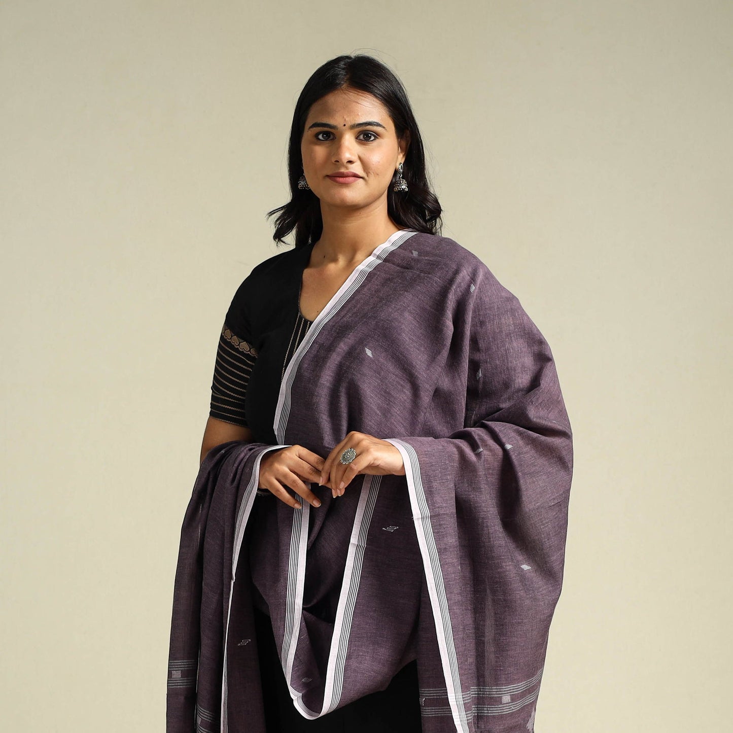 Handloom Cotton Bengal Jamdani Dupatta