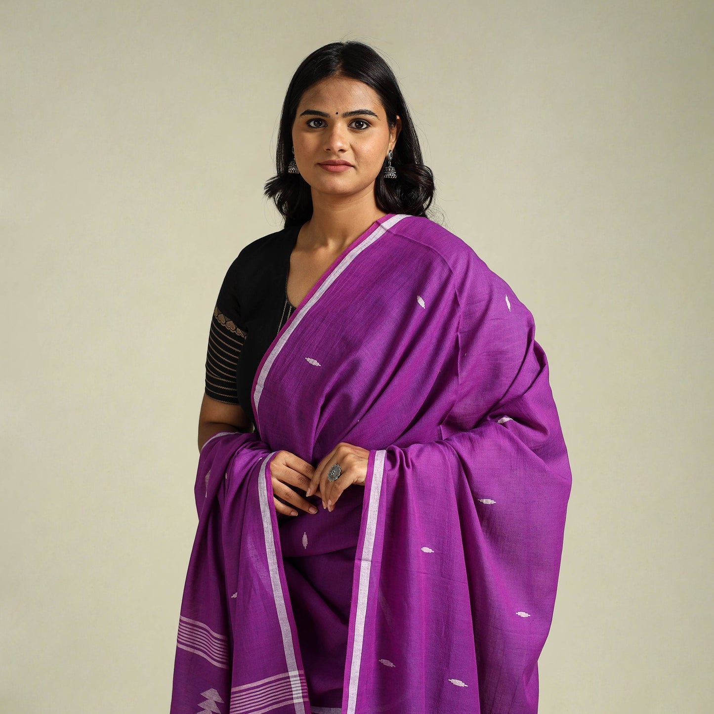 Buy Handloom Cotton Burdwan Jamdani Dupatta