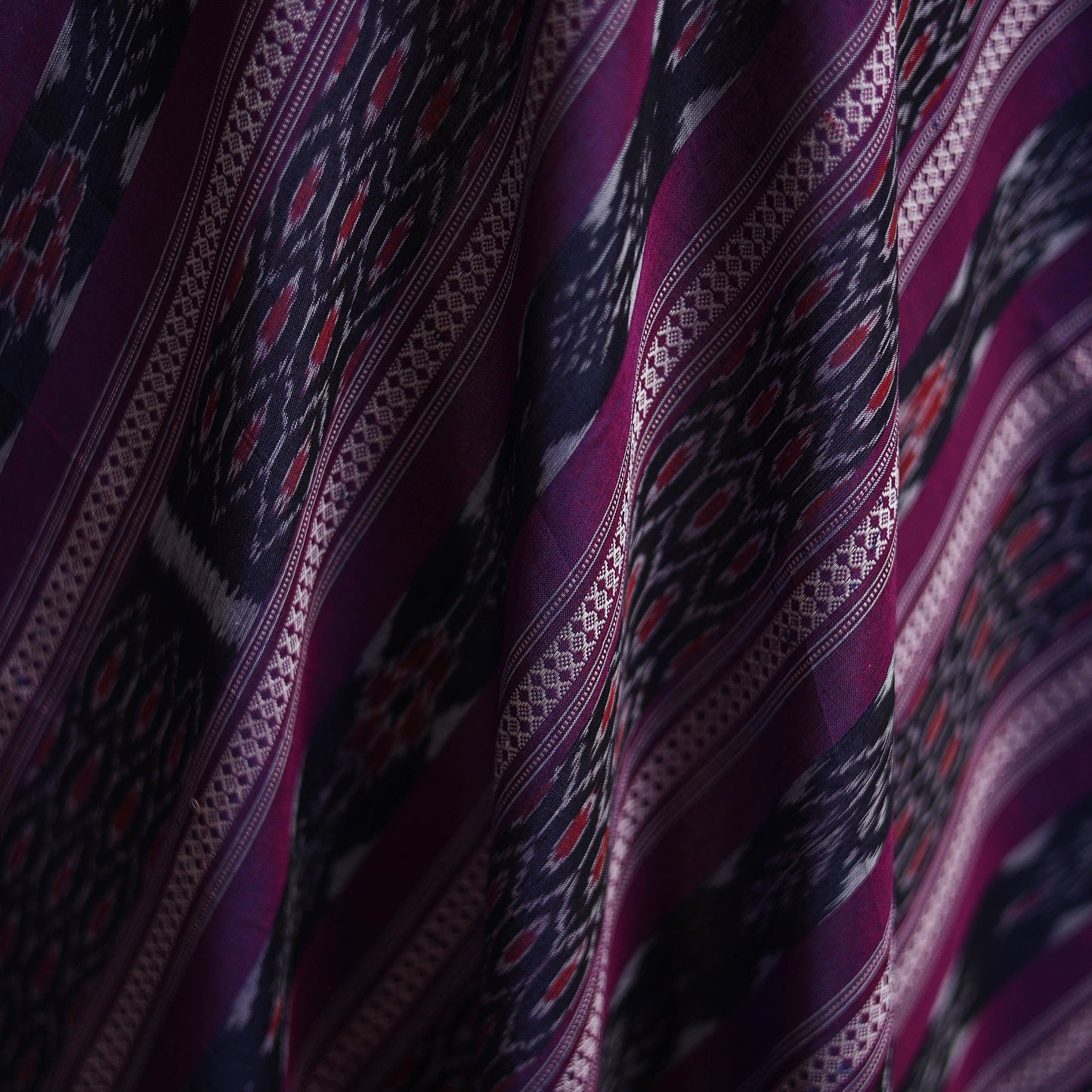 Handloom cotton sambalpuri ikat fabric 36 - handcrafted