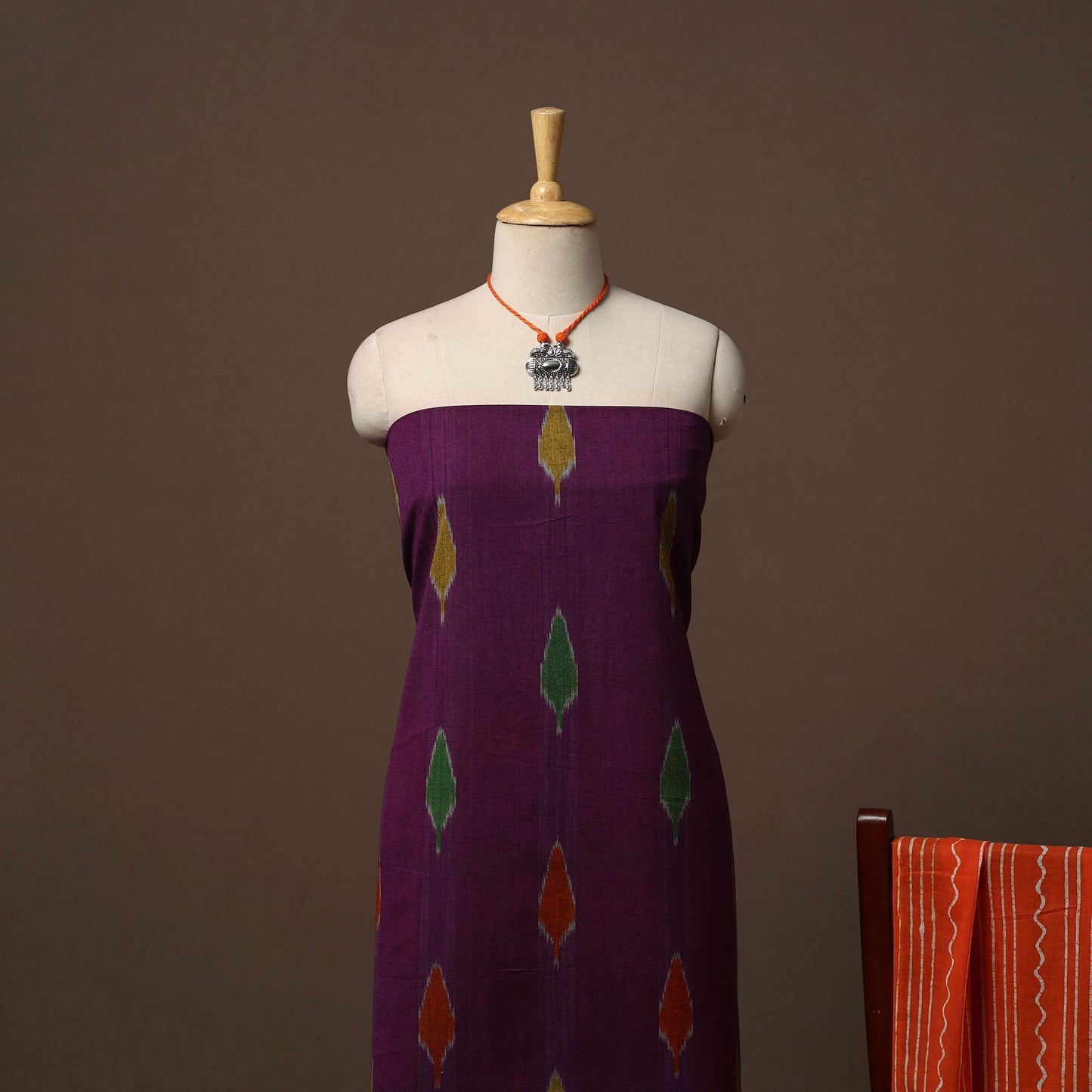 Handloom pochampally central asian ikat cotton 2pc