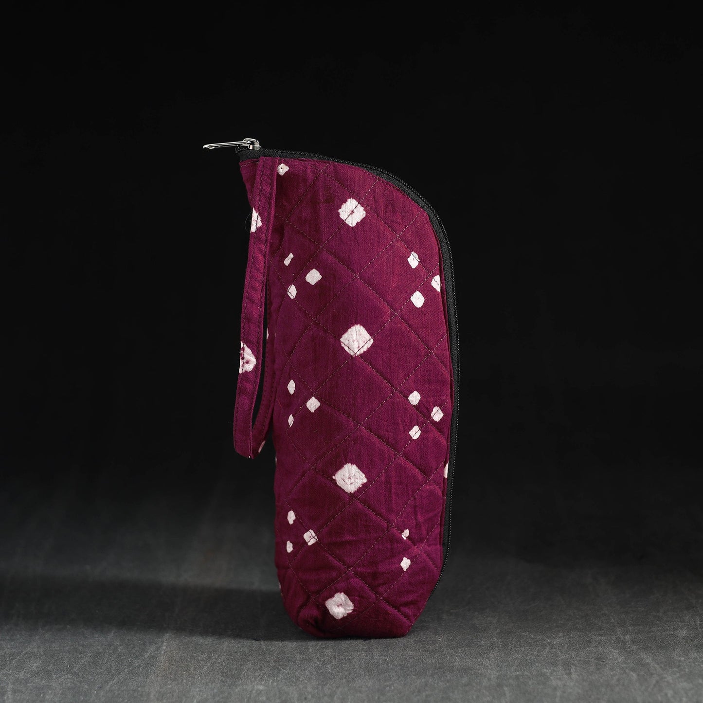 Purple Handmade Cotton 1L Water Bottle Cover