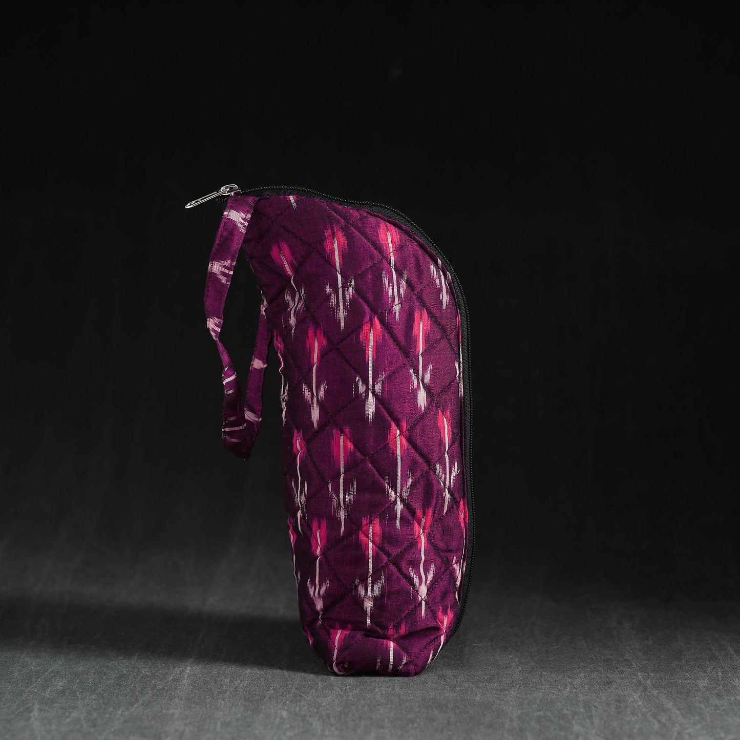 Purple Handmade Cotton 1L Water Bottle Cover