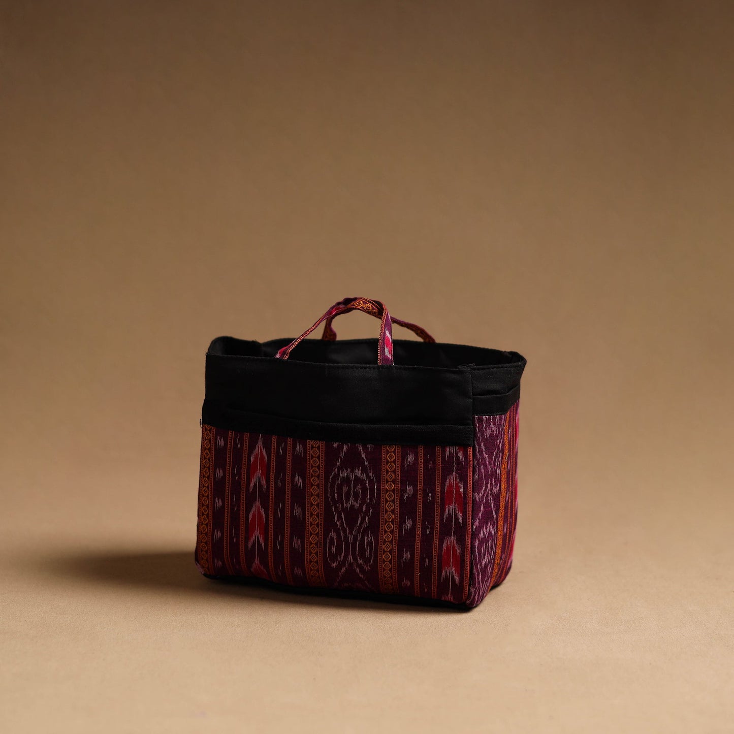 Purple Handmade Cotton Multipurpose Cosmetic/Toiletry Bag