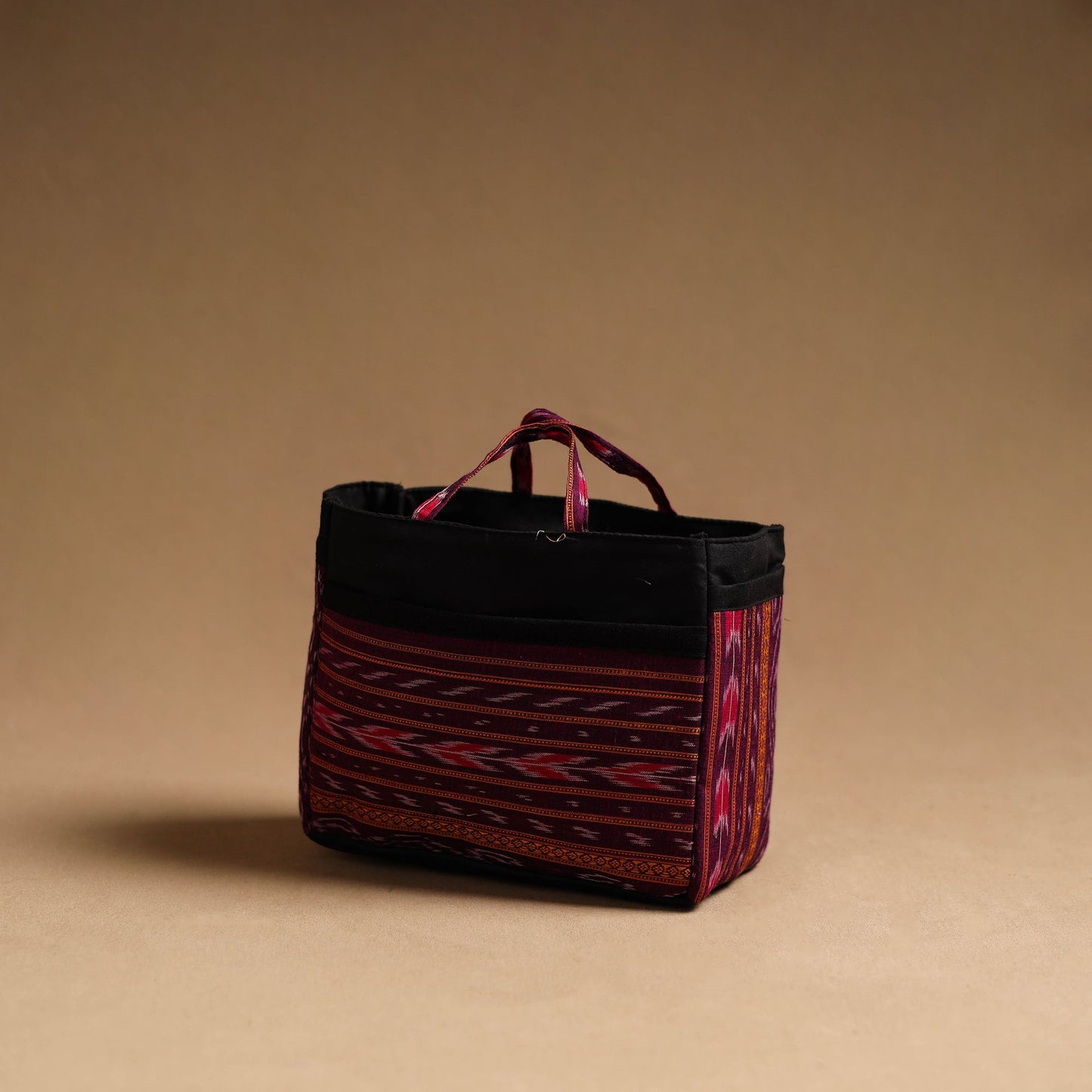 Purple Handmade Cotton Multipurpose Cosmetic/Toiletry Bag