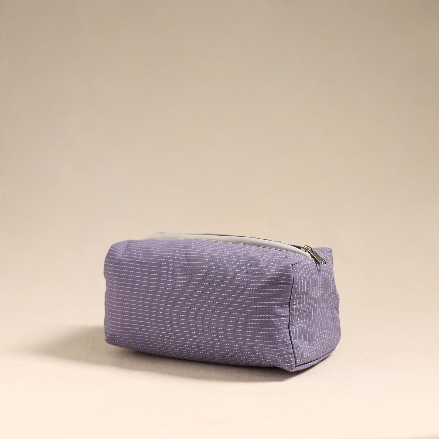 Purple Handmade Cotton Toiletry Bag