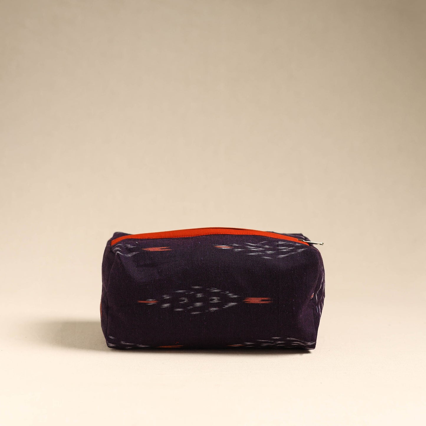 Purple Handmade Cotton Toiletry Pouch