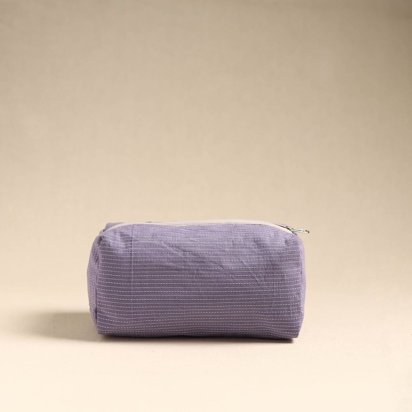 Purple Handmade Cotton Toiletry Pouch