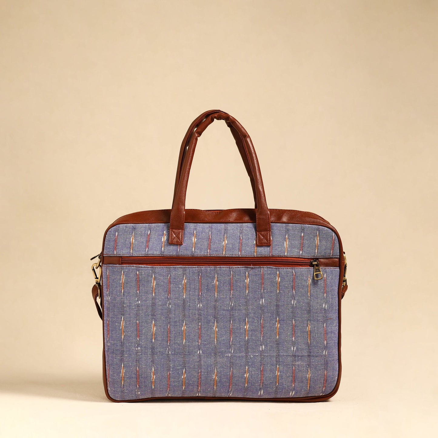 Purple Handmade Pochampally Ikat Laptop Bag